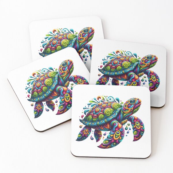 Item preview, Neon Turtle - I Make My Own Waves designed and sold by QuirkySpark.