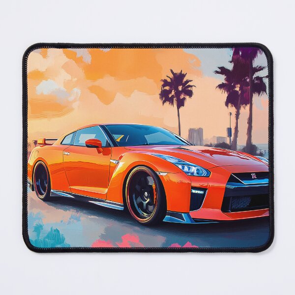 Item preview, Inferno Drive – Orange Nissan GT-R V-Spec R35 Pop Art III designed and sold by AutoPopStudio.
