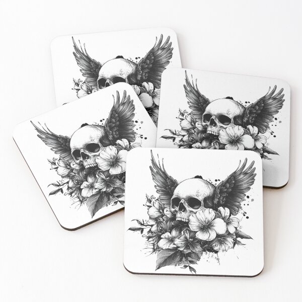 Item preview, Wings Skull designed and sold by NicolasGlowArt.