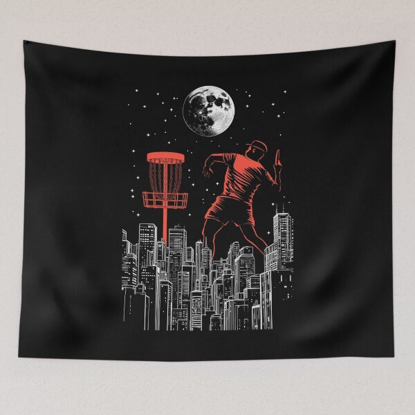 Item preview, Disc Golf Player Moonshot Funny Urban City Moon Stars designed and sold by GrandeDuc.