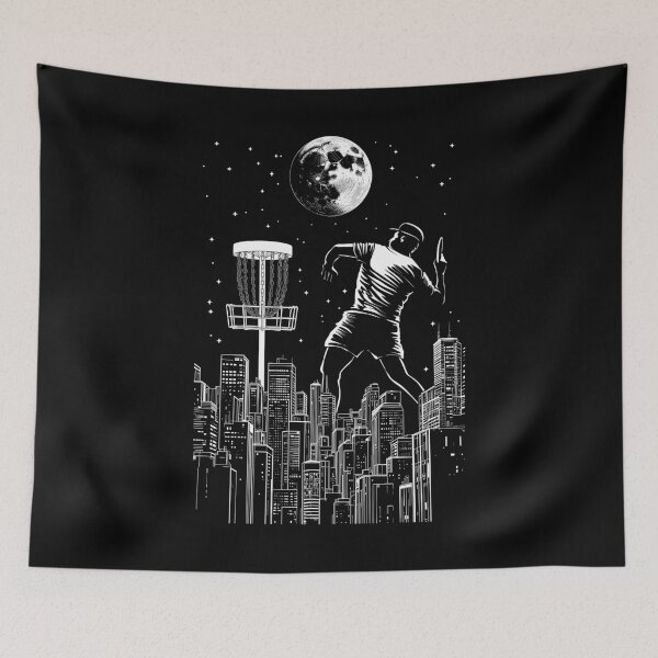 Item preview, Disc Golf Player Moonshot Funny Urban City Moon Stars designed and sold by GrandeDuc.