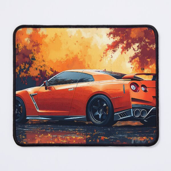 Item preview, Inferno Drive – Orange Nissan GT-R V-Spec R35 Pop Art IV designed and sold by AutoPopStudio.