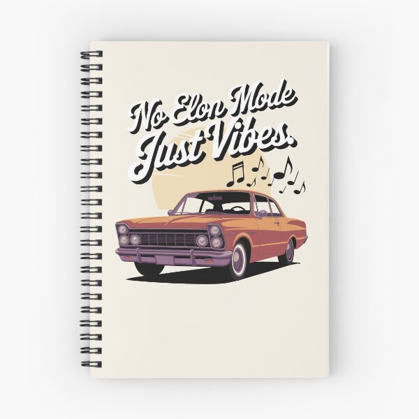 Item preview, Vintage No Elon Mode Just Vibes Retro Sunset Car Art	 designed and sold by Tatiana Kucher.