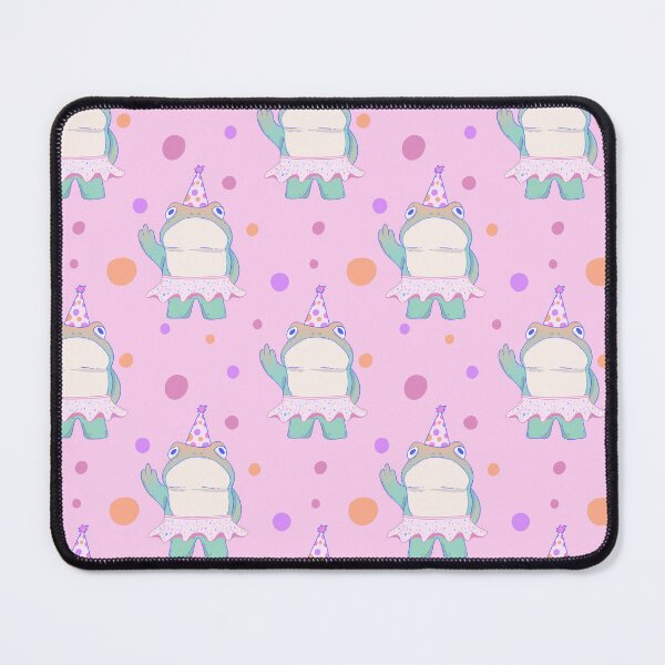 Item preview, Grumpy Frog in Party Hat and Tutu – Festive but Unimpressed designed and sold by Jess.a.creates.