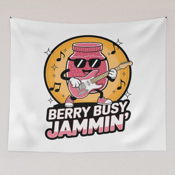 Item preview, Strawberry jammin' - Rockin jammin' - Just jammin' - Strawberry jam jammin' - Rockin jam jammin' designed and sold by JansenGS.