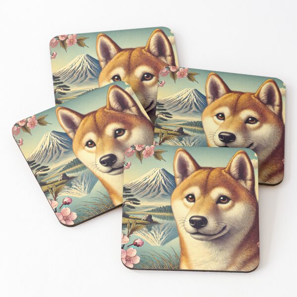 Item preview, Shiba Inu: Guardian of Mount Fuji designed and sold by Memetitation.