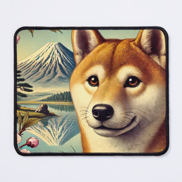 Item preview, Shiba Inu: Guardian of Mount Fuji designed and sold by Memetitation.