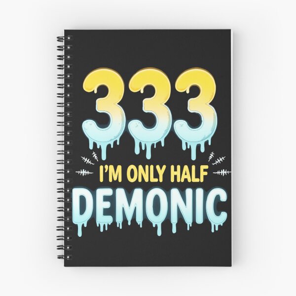 Item preview, Half Demonic 333 Dripping Typography - Quirky Supernatural Art designed and sold by latelierdechris.