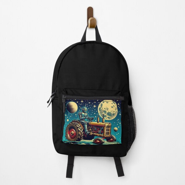 Item preview, The robot is driving an old tractor in space designed and sold by Dogandesighn.