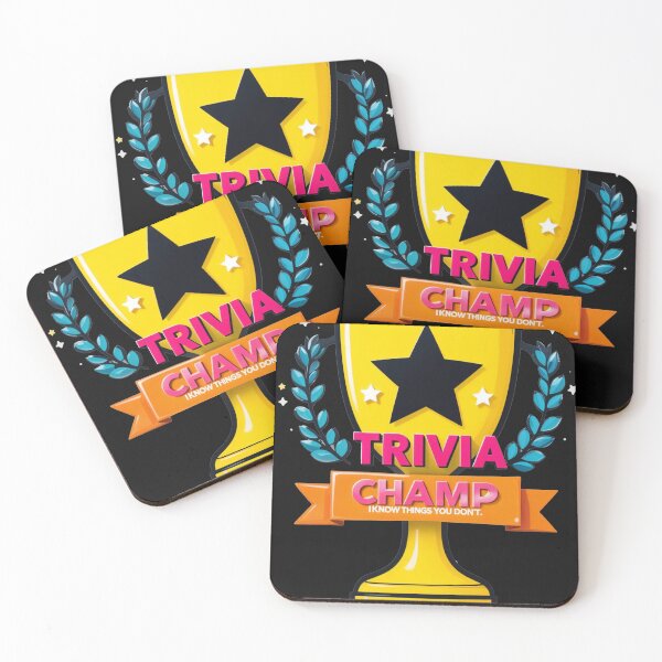 Item preview, Trivia Champion Trophy - Unique Fun Design for Quiz Enthusiasts designed and sold by latelierdechris.