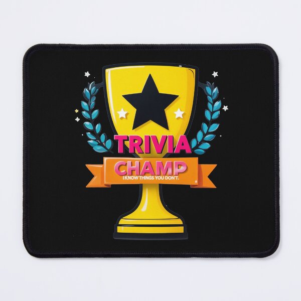 Item preview, Trivia Champion Trophy - Unique Fun Design for Quiz Enthusiasts designed and sold by latelierdechris.