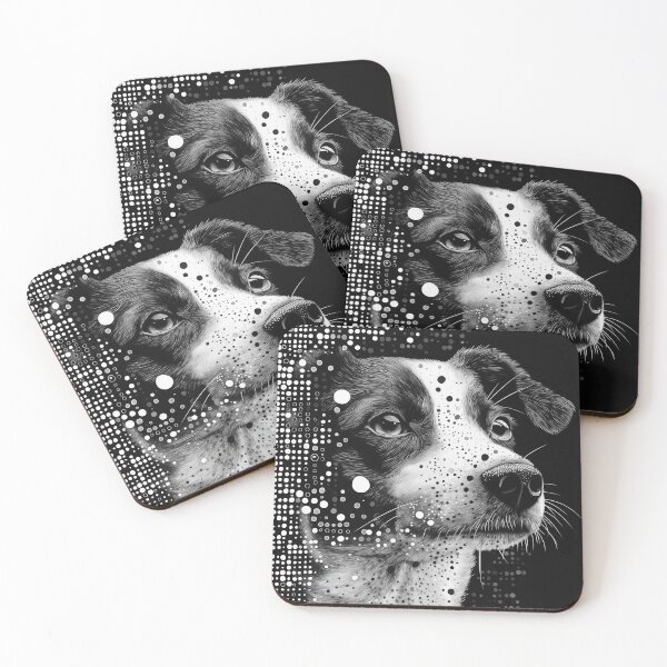 Item preview,  Abstract image black & white - dog designed and sold by Richenda.