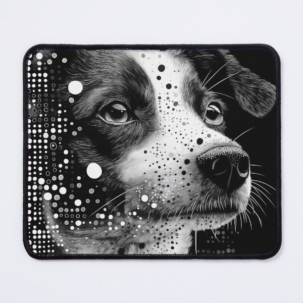 Item preview,  Abstract image black & white - dog designed and sold by Richenda.