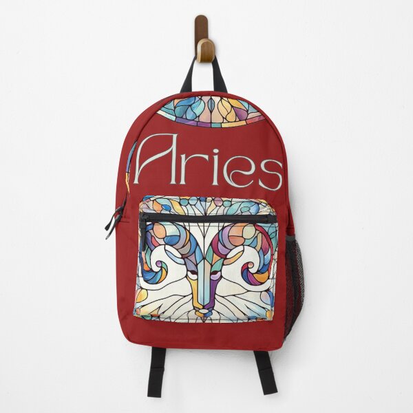 Item preview, Fiery Aries - Stained Glass Zodiac designed and sold by DreamsArtwear.