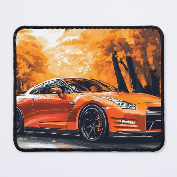 Item preview, Inferno Drive – Orange Nissan GT-R V-Spec R35 Pop Art V designed and sold by AutoPopStudio.