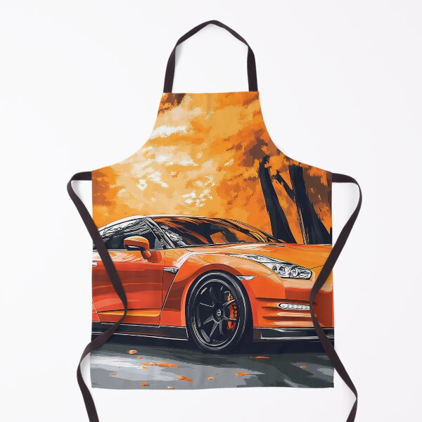 Item preview, Inferno Drive – Orange Nissan GT-R V-Spec R35 Pop Art V designed and sold by AutoPopStudio.