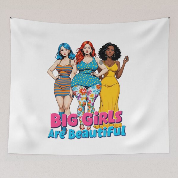 Item preview, Big Girls Are Beautiful - Empowering Curvy Women Art designed and sold by latelierdechris.