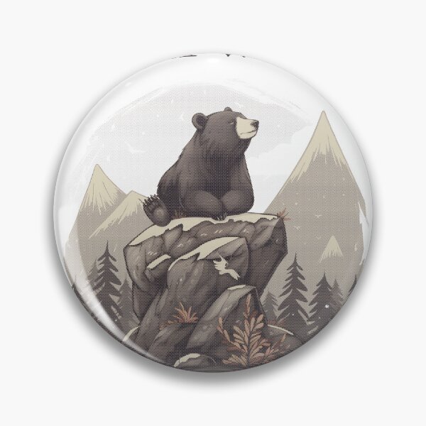 Item preview, Mantente salvaje: estética retro de oso salvaje designed and sold by Tabble-Dabble.