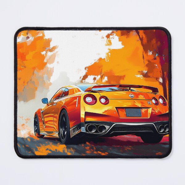 Item preview, Inferno Drive – Orange Nissan GT-R V-Spec R35 Pop Art VII designed and sold by AutoPopStudio.