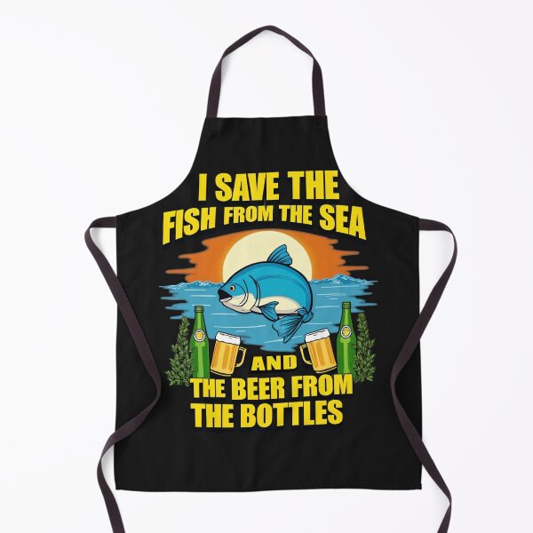 Item preview, Save the Fish, Enjoy the Beer - Fun Fishing and Beer Lover Design designed and sold by latelierdechris.
