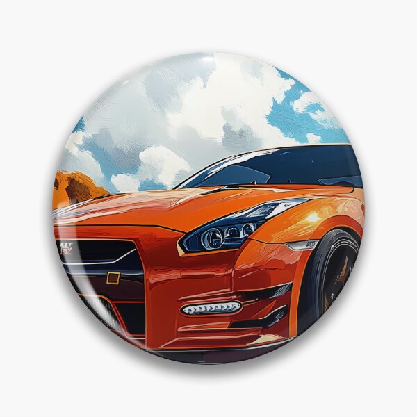 Item preview, Inferno Drive – Orange Nissan GT-R V-Spec R35 Pop Art X designed and sold by AutoPopStudio.