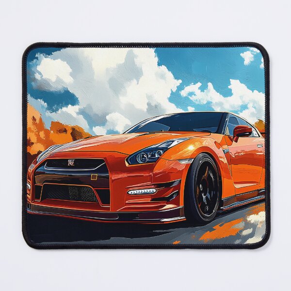 Item preview, Inferno Drive – Orange Nissan GT-R V-Spec R35 Pop Art X designed and sold by AutoPopStudio.