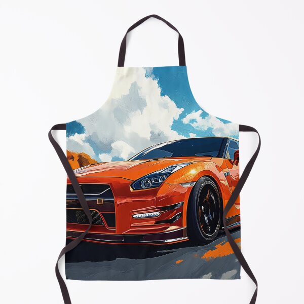 Item preview, Inferno Drive – Orange Nissan GT-R V-Spec R35 Pop Art X designed and sold by AutoPopStudio.