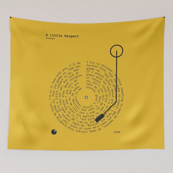 Item preview, A Little Respect, Erasure - Lyrics Poster designed and sold by MancBusyBee.