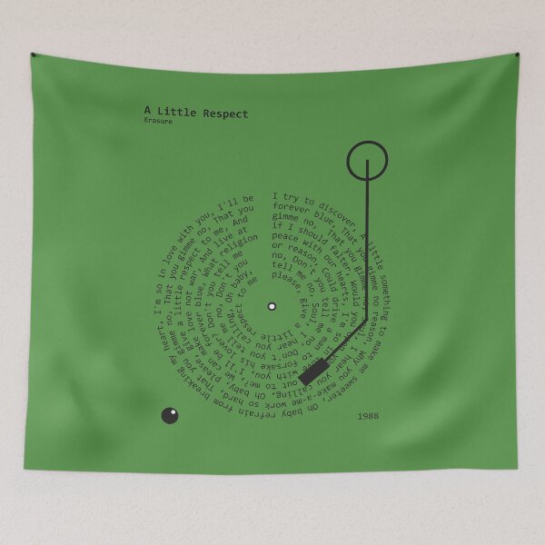 Item preview, A Little Respect, Erasure - Lyrics Poster designed and sold by MancBusyBee.