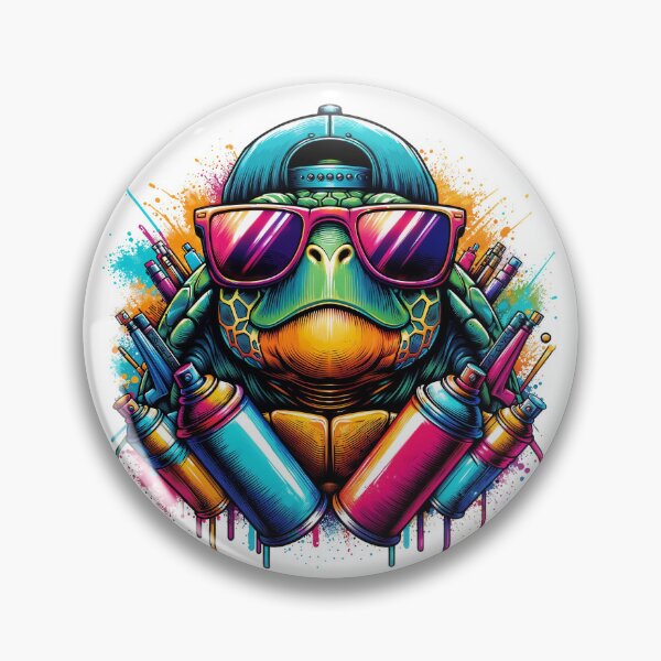 Item preview, Graffiti Turtle - Street Art Superpower designed and sold by QuirkySpark.