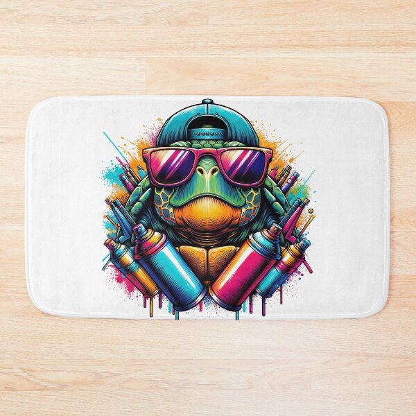 Item preview, Graffiti Turtle - Street Art Superpower designed and sold by QuirkySpark.