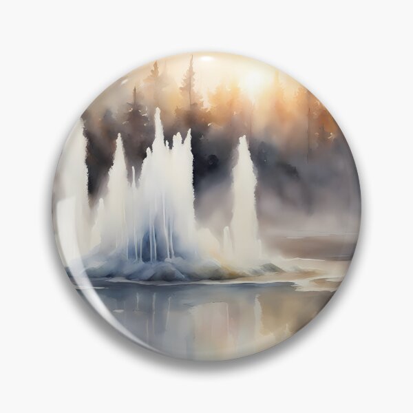 Item preview, Natural Geyser in Lake designed and sold by CalmnessbyChoice.