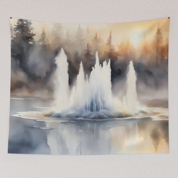 Item preview, Natural Geyser in Lake designed and sold by CalmnessbyChoice.