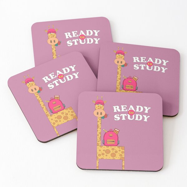 Item preview, Ready To School Illustration with Giraffe eating apple and Holding Bag designed and sold by AlginaPugachova.