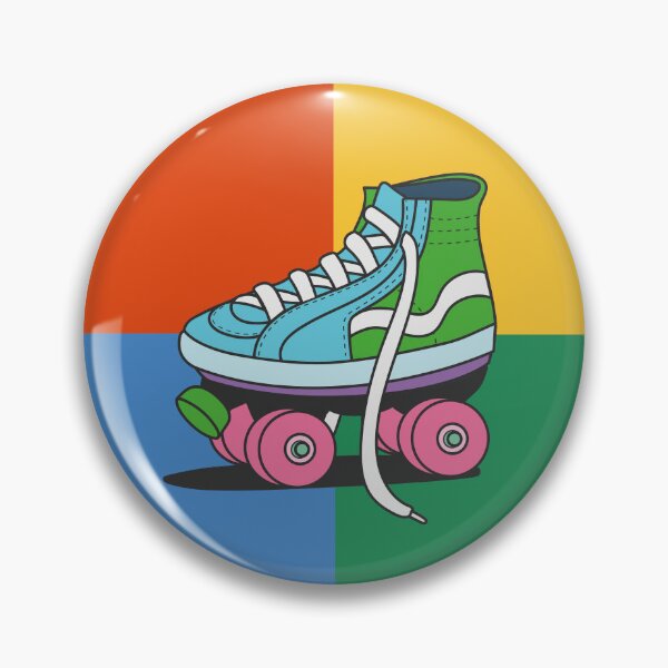 Sneaker roller skate Button