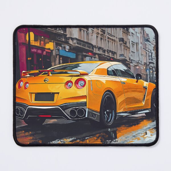 Item preview, Solar Surge – Yellow Nissan GT-R V-Spec R35 Pop Art IV designed and sold by AutoPopStudio.