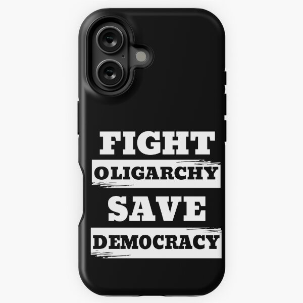 Artikel-Vorschau von Bekämpfe die Oligarchie und schütze die Demokratie, designt und verkauft von Minimalismat.