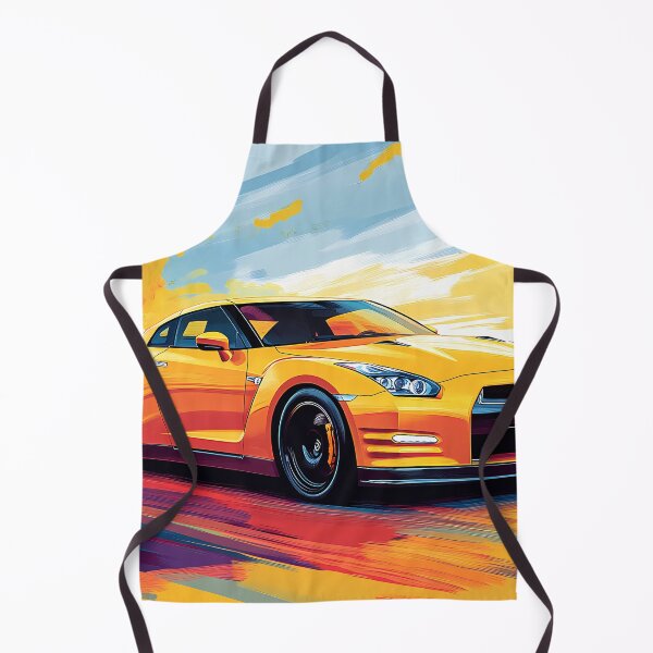 Item preview, Solar Surge – Yellow Nissan GT-R V-Spec R35 Pop Art V designed and sold by AutoPopStudio.