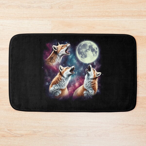 Item preview, Three Foxes Howling at Moon Funny Weird Cursed Meme designed and sold by Kimberley King Art  King Art.