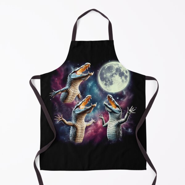 Item preview, Three Alligators Howling at Moon Funny Weird Cursed Meme designed and sold by Kimberley King Art King Art.