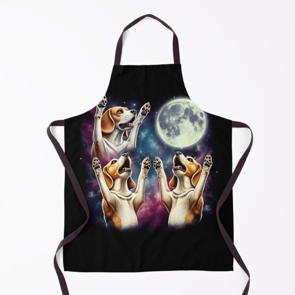 Item preview, Three Beagles Howling at Moon Funny Weird Cursed Meme designed and sold by Kimberley King Art King Art.