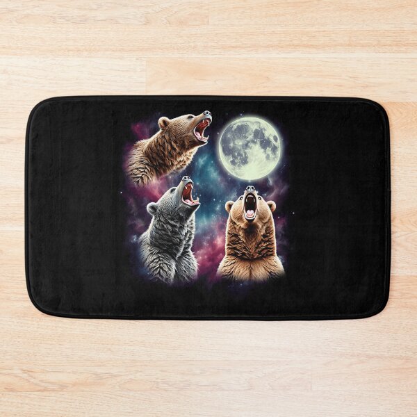 Item preview, Three Bears Howling at Moon Funny Weird Cursed Meme designed and sold by Kimberley King Art  King Art.