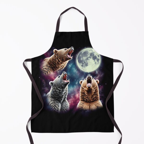 Item preview, Three Bears Howling at Moon Funny Weird Cursed Meme designed and sold by Kimberley King Art King Art.
