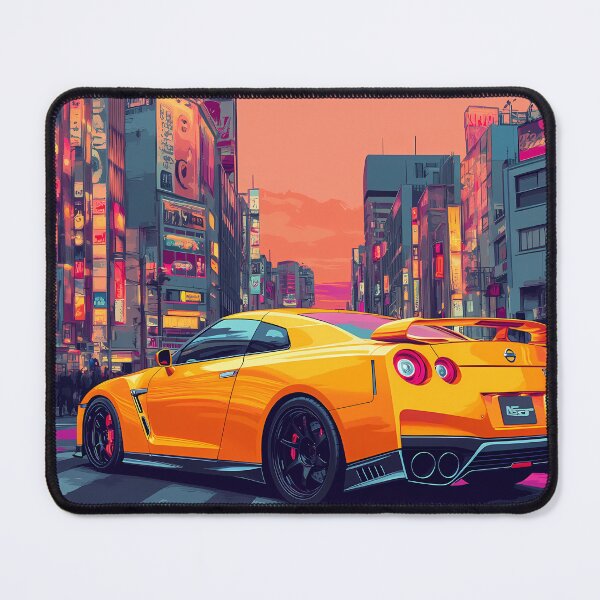 Item preview, Solar Surge – Yellow Nissan GT-R V-Spec R35 Pop Art VII designed and sold by AutoPopStudio.