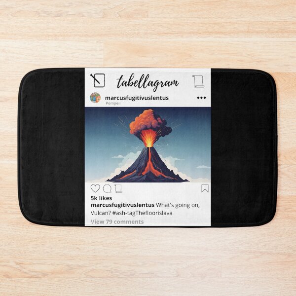 Item preview, Funny instagram post pompeii vulcano vesubius ancient rome designed and sold by Toga & Tonic.