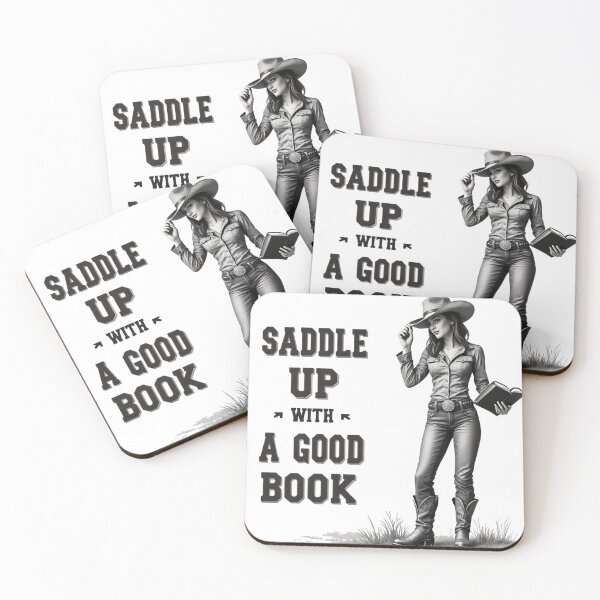 Item preview, Saddle Up with a Good Book - Western Reading Illustration designed and sold by latelierdechris.