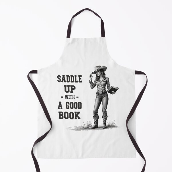Item preview, Saddle Up with a Good Book - Western Reading Illustration designed and sold by latelierdechris.