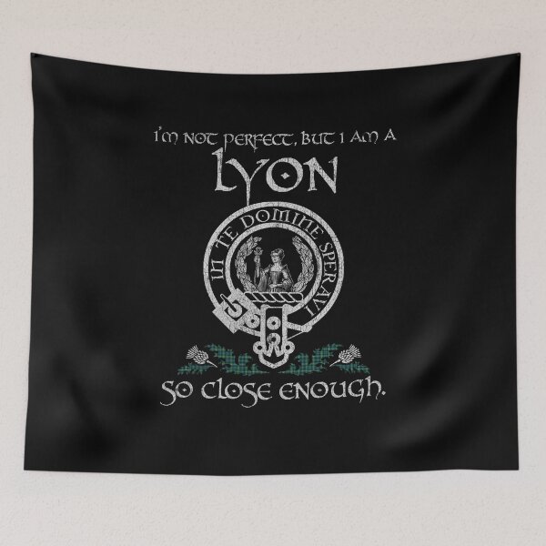 Item preview, Lyon clan Scottish surname crest badge motto tartan sporran kilt men women designed and sold by Clan1093.