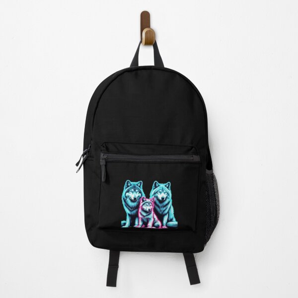 Item preview, Neon wolf family designed and sold by mr-mudge-store.