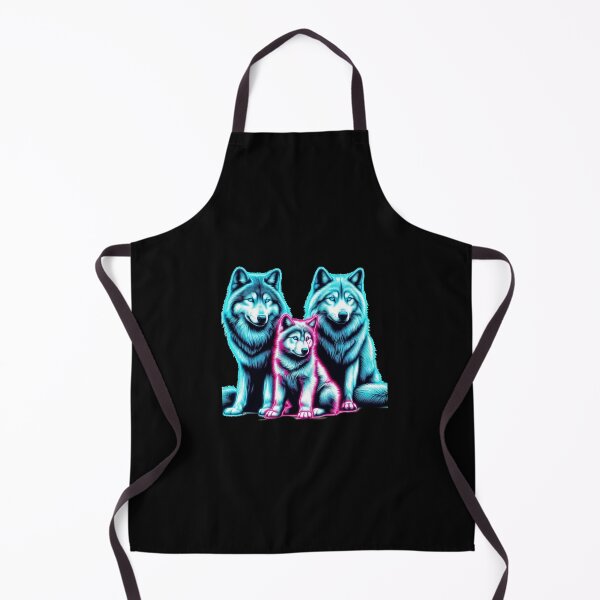 Item preview, Neon wolf family designed and sold by mr-mudge-store.